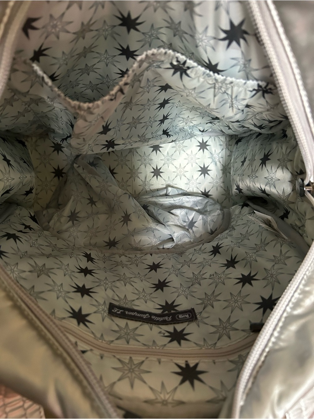 Lug Puddle Jumper LE Convertible Tote Metallic Silver Charm NEW FINAL PRICE DROP - Picture 11 of 12
